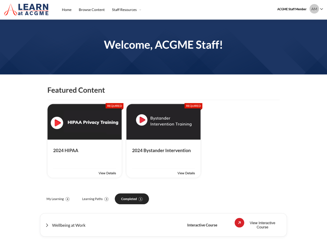 Acgme Learning Learn at ACGME