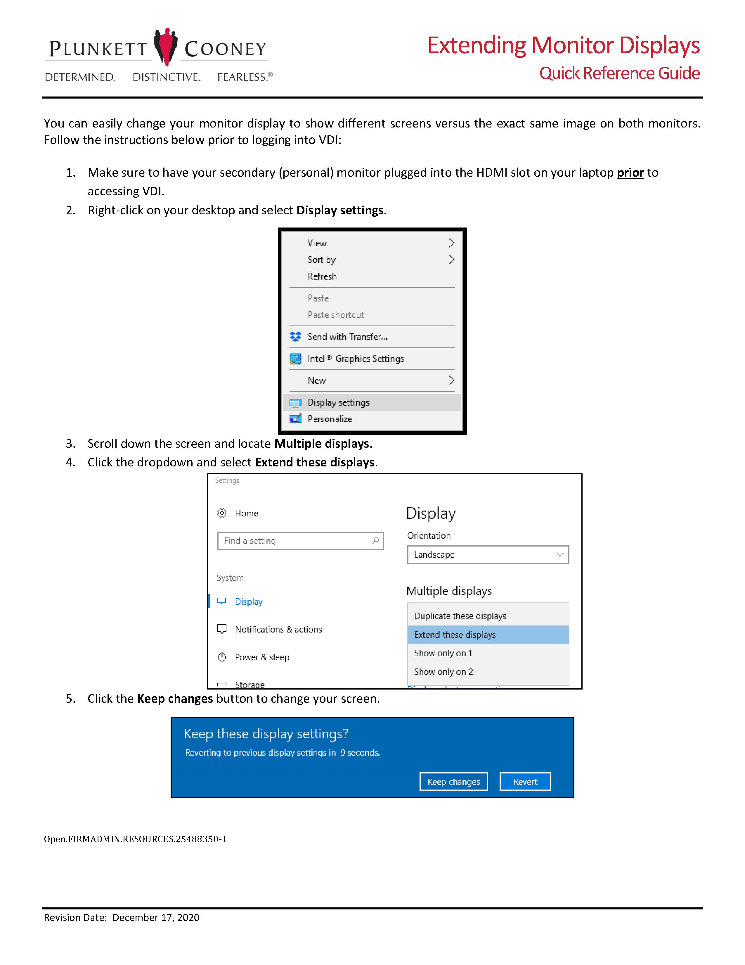 Extend Display Example Opensity Solutions
