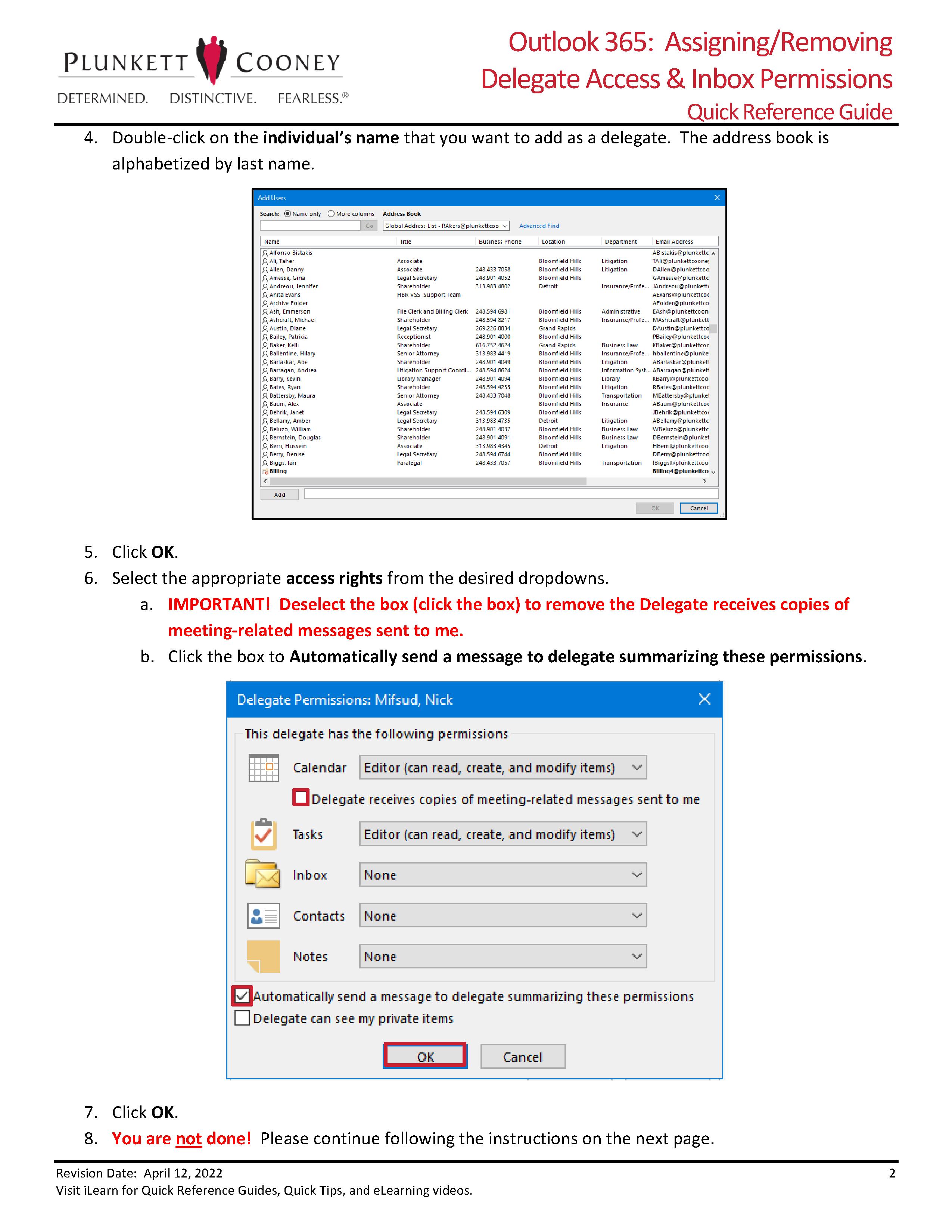 Outlook delegate access: step-by-step guide.