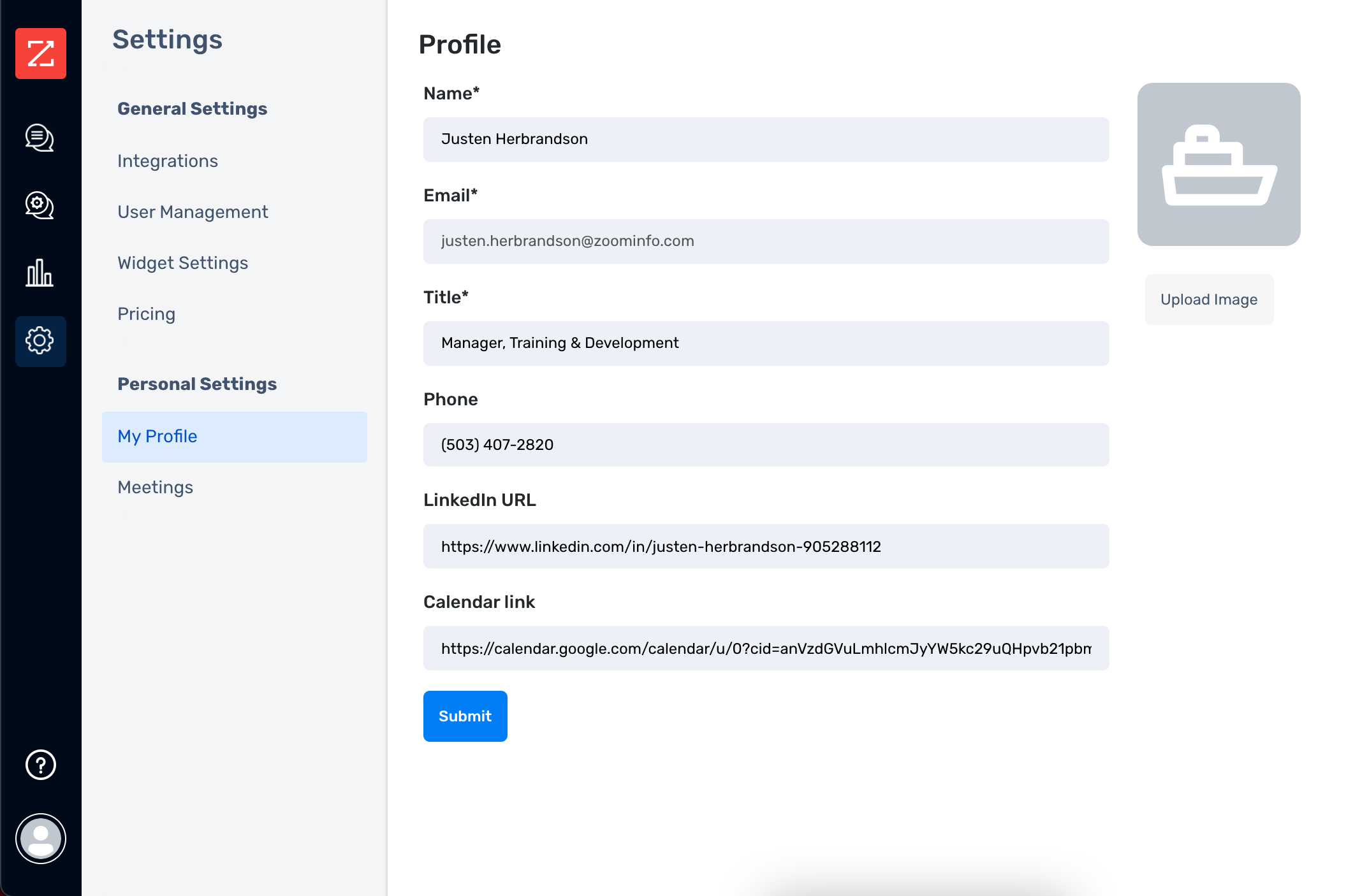 How to Set Up User Profiles in ZoomInfo Chat