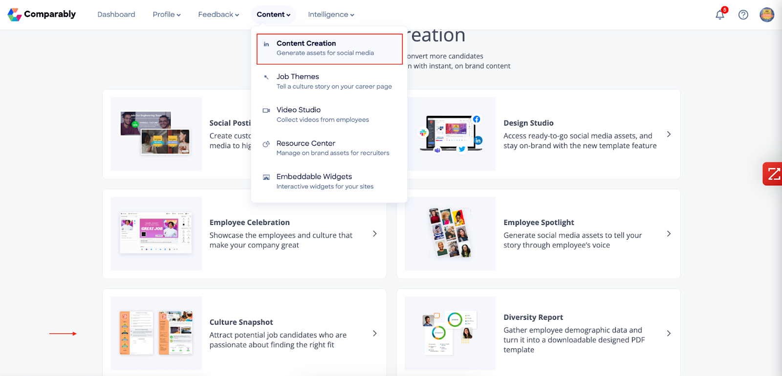 How to Use the Culture Snapshot in Comparably
