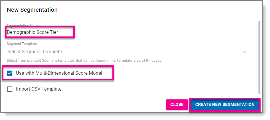 How to Configure a Multi-Dimensional Score Model
