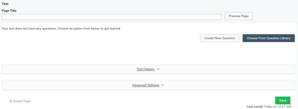 Creating a Test Page – Thought Industries