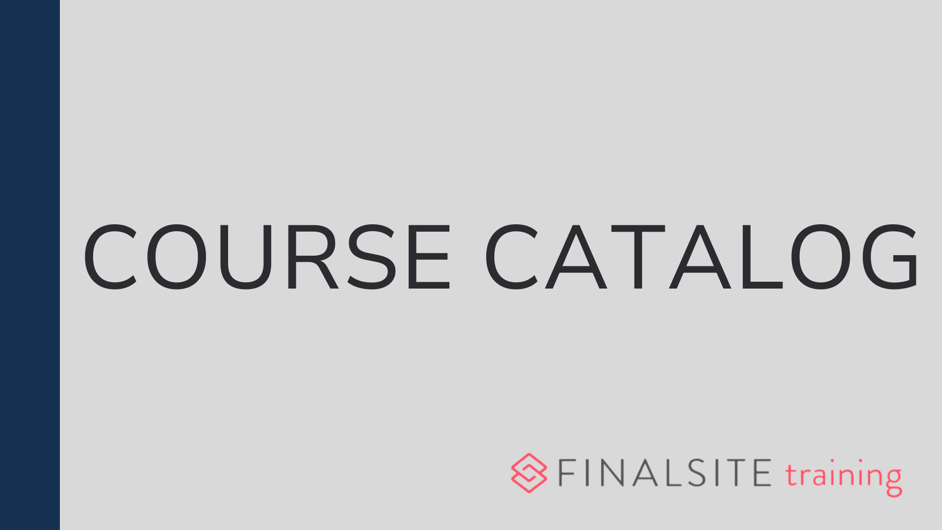 Finalsite Training