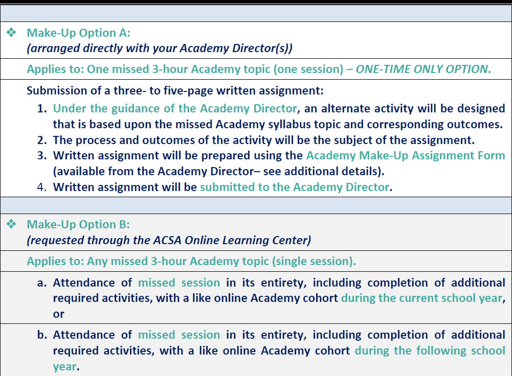 ACSA Online Learning Center