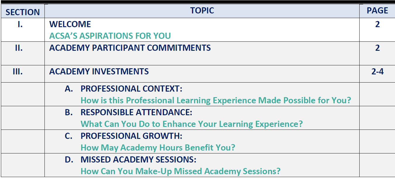 ACSA Online Learning Center