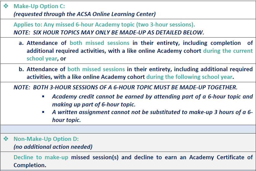 ACSA Online Learning Center