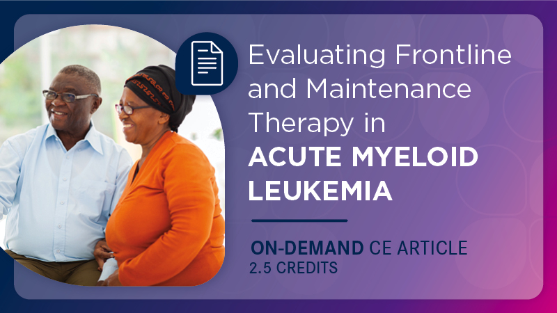Evaluating Frontline and Maintenance Therapy in Acute Myeloid Leukemia